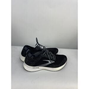 BROOKS WOMEN LEVITATE 4 RUNNING COMFORTBALE KNIT SNEAKERS BLACK/WHITE SIZE 5B